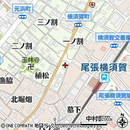 愛知県東海市横須賀町一ノ割3周辺の地図