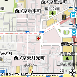 くら寿司二条店周辺の地図