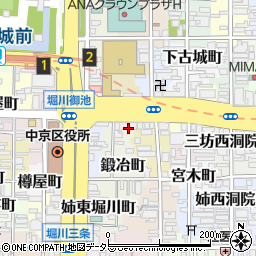 京都府京都市中京区鍛冶町190周辺の地図
