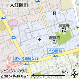 静岡県静岡市清水区上清水町周辺の地図