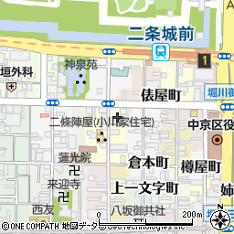京都府京都市中京区三坊大宮町148周辺の地図