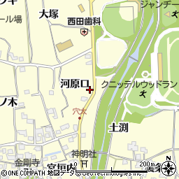 京都府亀岡市曽我部町穴太河原口周辺の地図