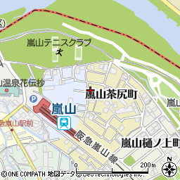 京都府京都市西京区嵐山茶尻町46周辺の地図