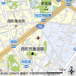 愛知県知立市西町西108周辺の地図