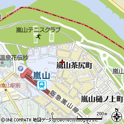京都府京都市西京区嵐山茶尻町45周辺の地図