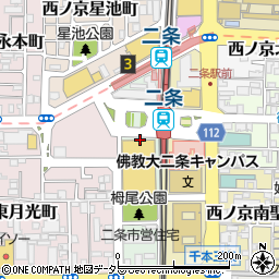 京都府京都市中京区西ノ京栂尾町周辺の地図