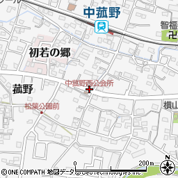 中菰野西公会所周辺の地図