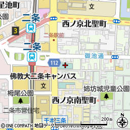 ザロイヤルパークキャンバス京都二条周辺の地図
