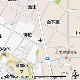 愛知県豊田市畝部東町会下裏17-5周辺の地図