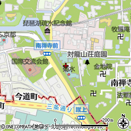 京都南禅寺倶楽部周辺の地図