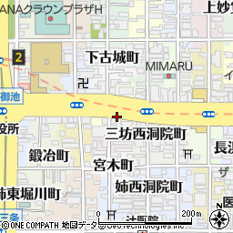 京都府京都市中京区石橋町周辺の地図