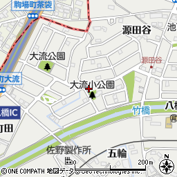 愛知県知立市八橋町大流26-3周辺の地図