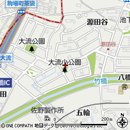 愛知県知立市八橋町大流26-4周辺の地図