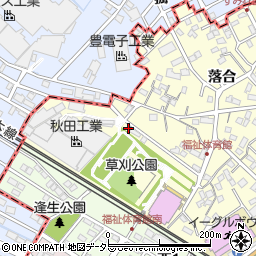 愛知県知立市西町逢生周辺の地図