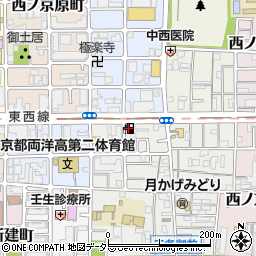 モリカワカーライフ京都西大路御池ＳＳ周辺の地図