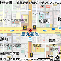 烏丸御池 京都市 地点名 の住所 地図 マピオン電話帳
