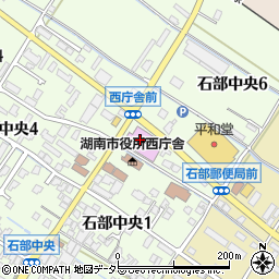 湖南市石部文化ホール周辺の地図