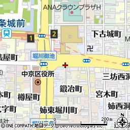 京都府京都市中京区森ノ木町周辺の地図