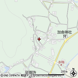 京都府亀岡市本梅町西加舎（畠ケ中）周辺の地図