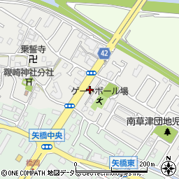 ファミリーマート草津橋岡町店周辺の地図
