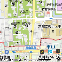 京都府京都市左京区東門前町506周辺の地図