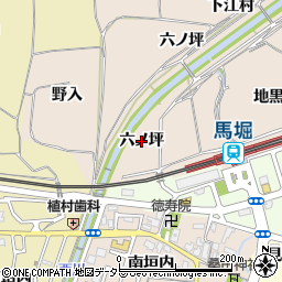 京都府亀岡市篠町山本（六ノ坪）周辺の地図