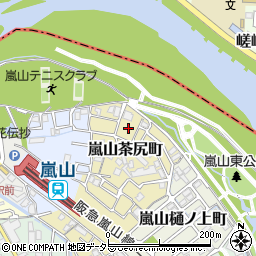 京都府京都市西京区嵐山茶尻町41周辺の地図