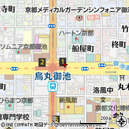 京都府京都市中京区仲保利町周辺の地図