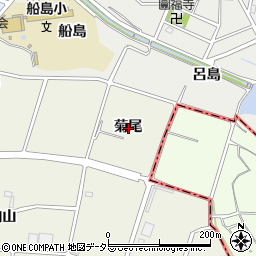 愛知県東海市加木屋町菊尾周辺の地図