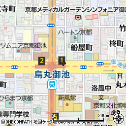 京都府京都市中京区仲保利町周辺の地図