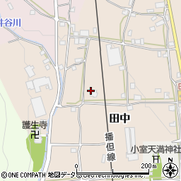 兵庫県神崎郡市川町田中周辺の地図