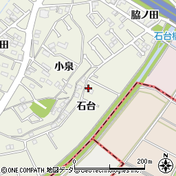 愛知県豊田市花園町石台周辺の地図