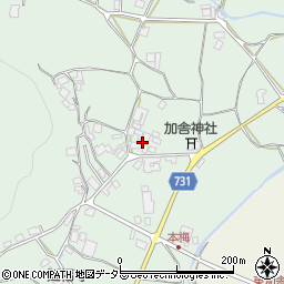 京都府亀岡市本梅町西加舎森ノ上周辺の地図
