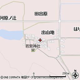 京都府亀岡市稗田野町佐伯（出山地）周辺の地図
