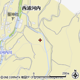 静岡県沼津市西浦河内周辺の地図