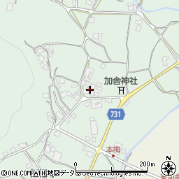 京都府亀岡市本梅町西加舎（森ノ上）周辺の地図