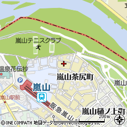 京都府京都市西京区嵐山茶尻町43周辺の地図