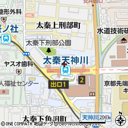 フレスコ天神川店周辺の地図