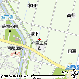 愛知県豊田市上郷町（城下）周辺の地図