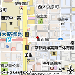 京都府京都市中京区西ノ京原町68周辺の地図