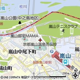 Ｐａｒｋ１ｓｔ．阪急嵐山駐車場周辺の地図