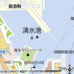 清水港周辺の地図
