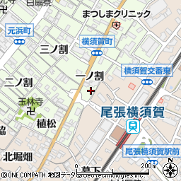 愛知県東海市横須賀町一ノ割6周辺の地図