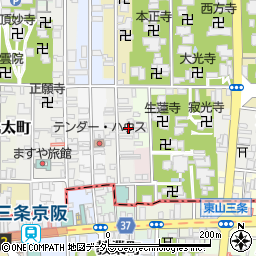 京都府京都市左京区和国町384周辺の地図