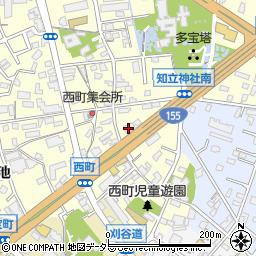 愛知県知立市西町（西）周辺の地図