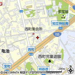 愛知県知立市西町西24周辺の地図