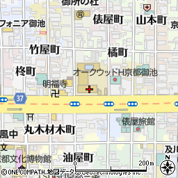 京都府京都市中京区東八幡町周辺の地図