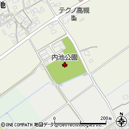 内池公園周辺の地図