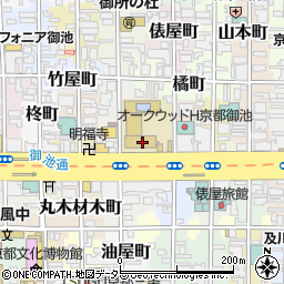 京都府京都市中京区東八幡町周辺の地図