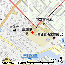 四日市市立富洲原小学校周辺の地図